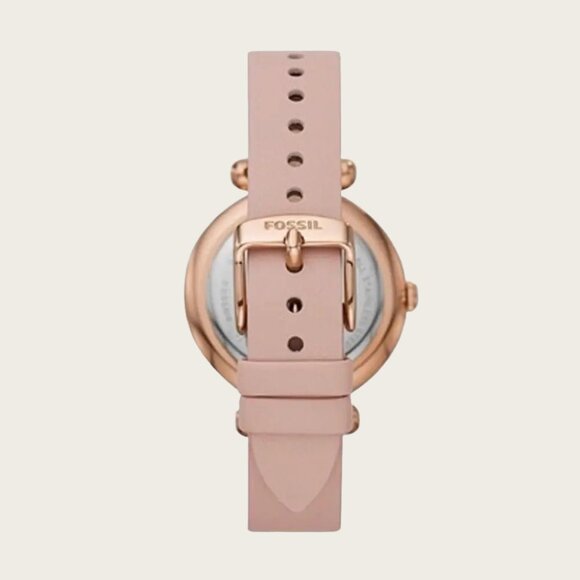 Fossil BQ3604 Tillie Three-Hand Blush Leather Watch - Picture 2 of 8